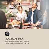 thumbnail of Dark Wave Infrarot-Heizstrahler 2000W Goldbeschichtete Carbonröhre IP65 Aluminium Silber