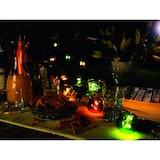 thumbnail of Konstsmide LED Biergartenkette, bunt, 10 bunte Birnen / 80 warm weiße Dioden, 24V Außentrafo, schwarzes Kabel