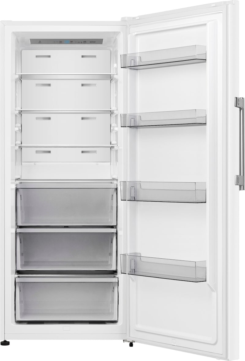 PKM NoFrost Gefrierschrank 155 Liter – Freistehend, Silber, Mit Tür-offen-Alarm & Fast-Freeze – Nie Wieder Abtauen! Gefrierschrank NoFrost