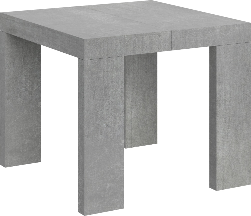 Ausziehbarer Tisch 90x90/246 cm Roxell Cemento