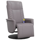thumbnail of vidaXL Massagesessel mit Fußteil Grau Kunstleder