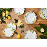 thumbnail of Excelsa service 18 assiettes Lemon porcelaine multicolore