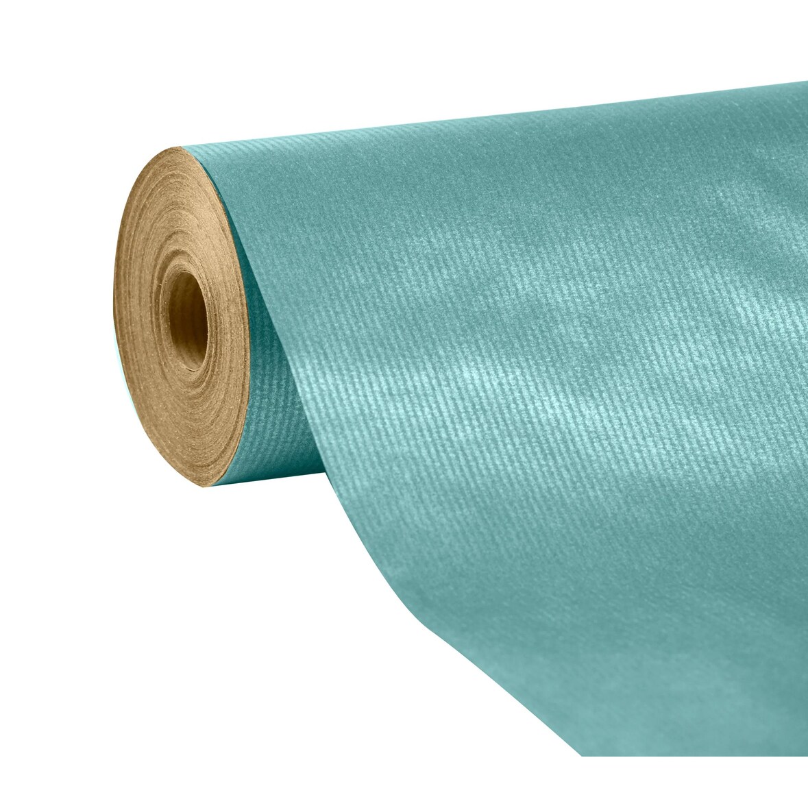 Clairefontaine Geschenkpapier, Kraftpapier einfarbig 60g, Rolle 50x0,70m, Perlmutttürkis - Türkis 507578C