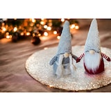 thumbnail of Kerst Gnome Kerst Gnoom Kerstkabouter - 22 x 6 cm - Grijs Rood - 2 Stuks