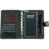 thumbnail of bind Systemplaner A6 Echt Leder split washed Druckknopf vintage Optik Kalender Terminkalender braun 10101