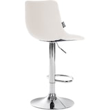 thumbnail of Banco de bar Jerry em imitação de pele branco/cromo