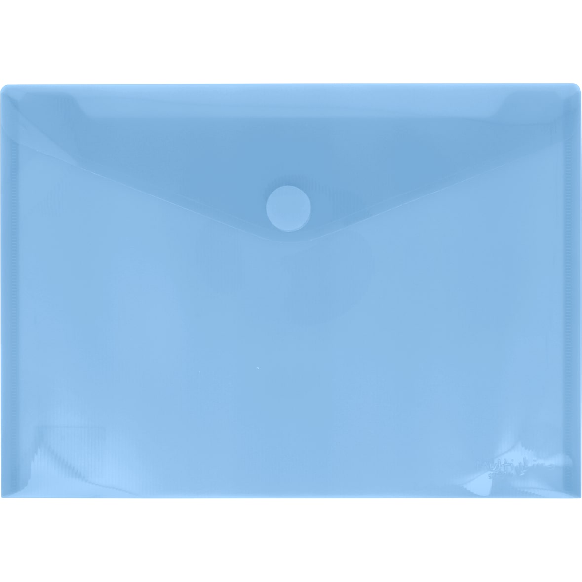 Pacote de 5 envelopes de polipropileno Tamanho  cartão (105x62mm) Multiline Azul claro