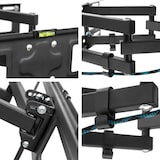 thumbnail of tectake Supporto da installazione a parete per monitor 26-55″ (66-138cm) inclinabile girevole livella - nero - 401288