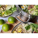 thumbnail of KLAMER Topf-Set 5-tlig. mit Glasdeckel, Induktion, extra dicke Wand- und Bodenstärke aus hochwertigem Edelstahl, unbeschichtetes Profi-Kochtopfset