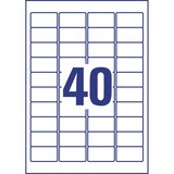 thumbnail of AVERY Zweckform Crystal Clear Etiketten, 45,7 x 25,4 mm