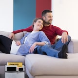 thumbnail of Relaxdays Betttasche, zum Einhängen, 5 Fächer, Aufbewahrung Bett & Sofa, Filz Bettorganizer HBT 26 x 28 x 5 cm, weiß