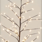 thumbnail of WellHome - Albero con 240 luci LED bianco caldo, alto 120 cm, in marrone