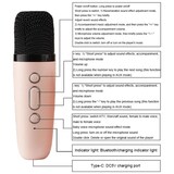 thumbnail of Enceinte Bluetooth Microphone HiFi LED Portable Rose Effets RGB Compacte Rose YONIS