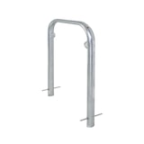 thumbnail of 5 x Fahrradanlehnbügel 114 x 78 cm Stahl feuerverzinkt Ø 49mm grau Einbetonieren Fahrradständer Parker Typ U