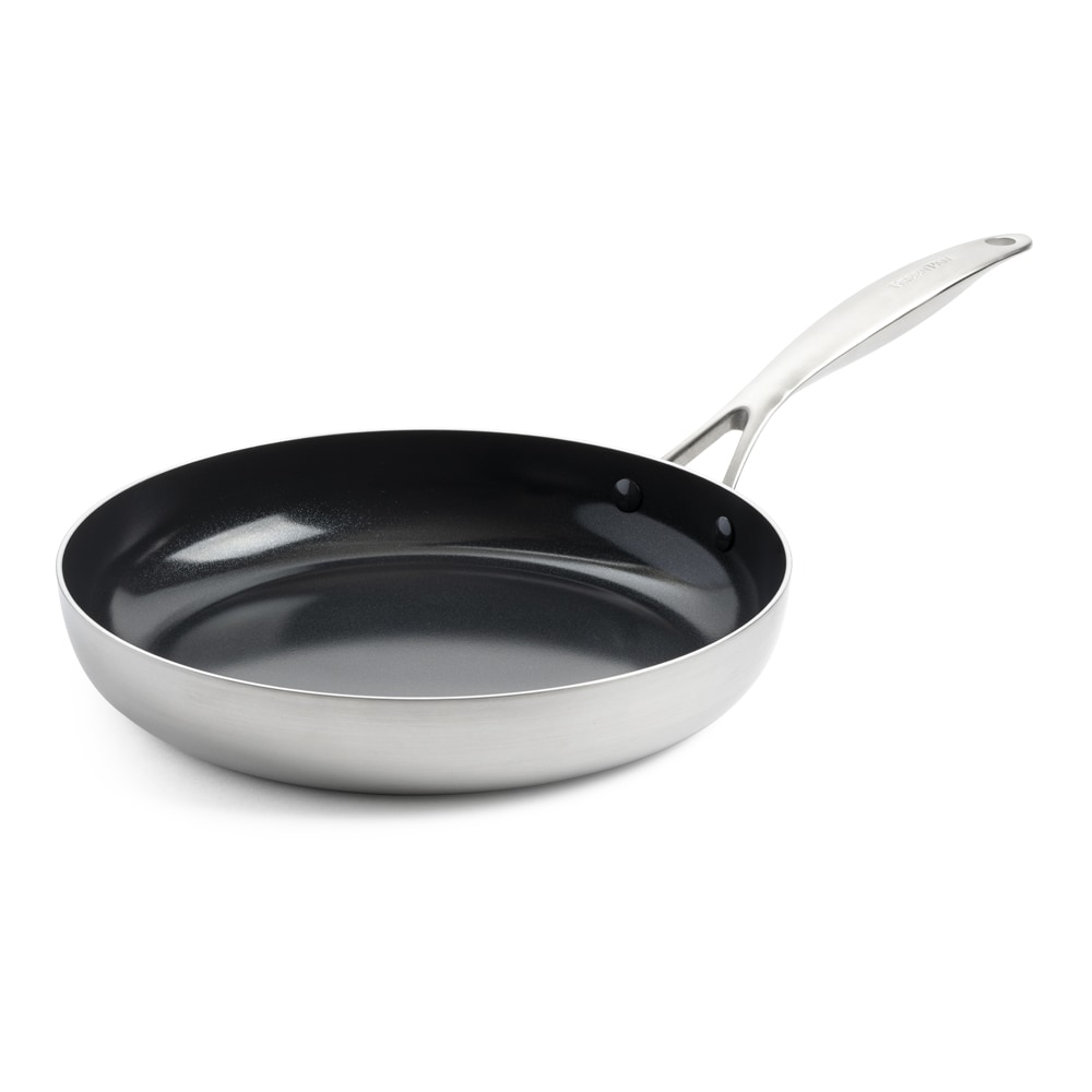 Bratpfanne Geneva 28 cm - Silber Rund Keramik Greenpan
