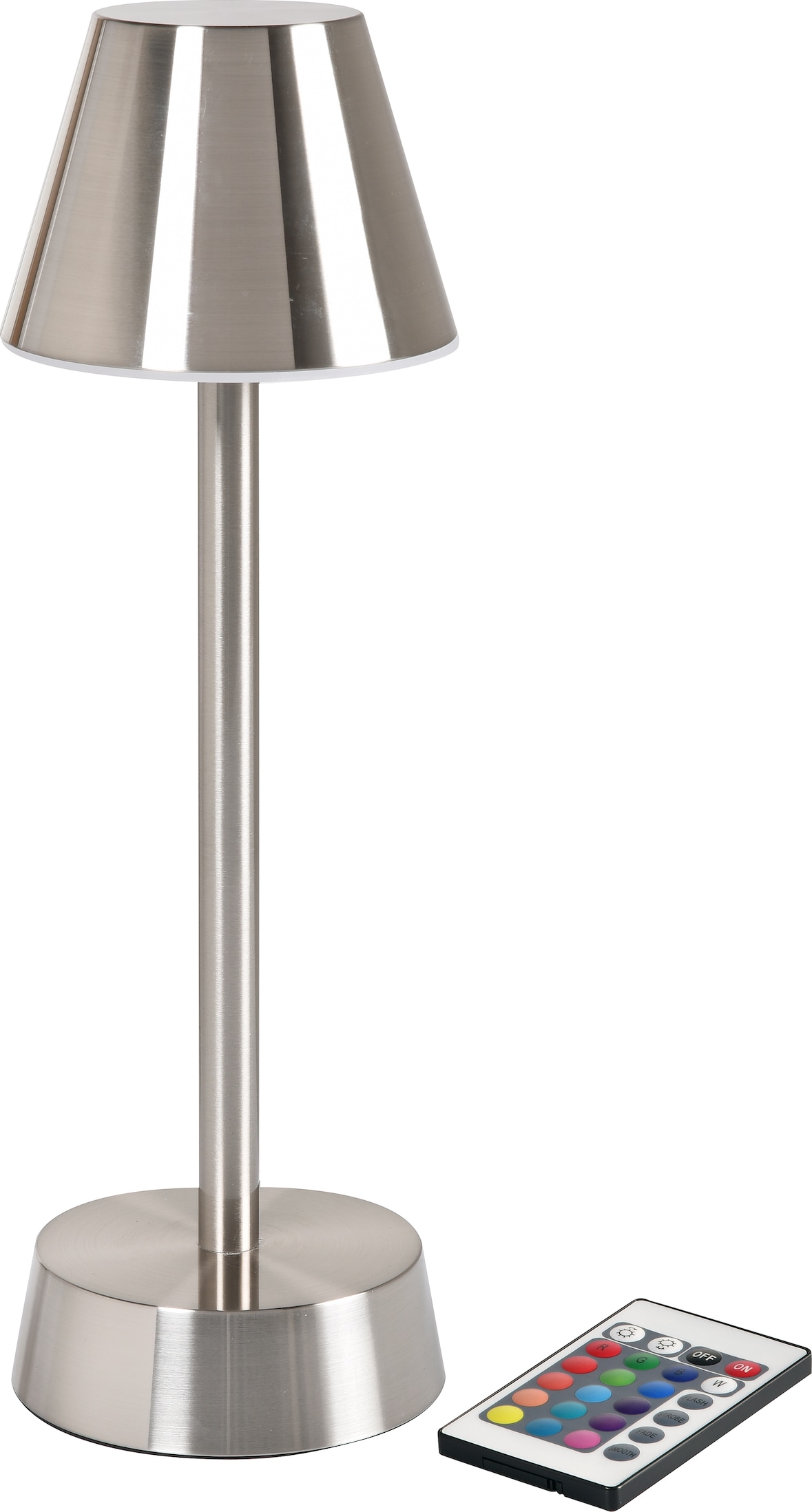 Duni LED Lampe kabellos Zelda 10,3cm(D) x 32cm(H) Silber, 6 Stk/Krt (6 x 1 Stk)