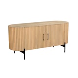 thumbnail of SIT Möbel TV-Lowboard | 2 Türen | Mangoholz natur | Gestell Altmetall schwarz | B 120 x T 40 x H 54 cm | 09315-01 | Serie STRIPE