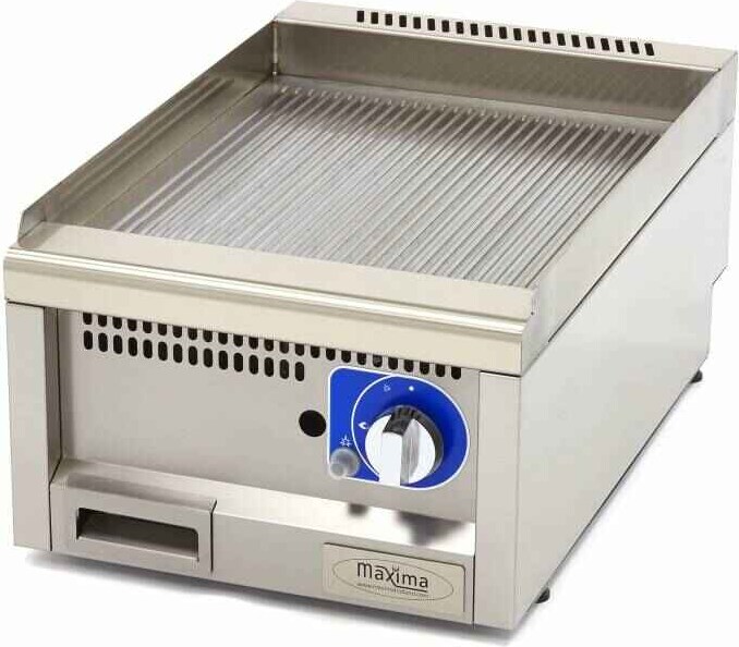 Gril de qualité commerciale - rainuré - unité simple - profondeur 60 cm ...