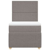 thumbnail of vidaXL Boxspringbett mit Matratze Taupe 80x200 cm Stoff