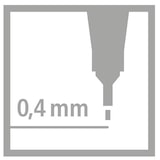 thumbnail of STABILO Fineliner point 88 , blauw, 0.4 mm, 10 stuks