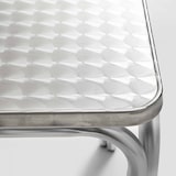 thumbnail of Mesa de jardín cuadrada de aluminio y 4 sillones - Oviala