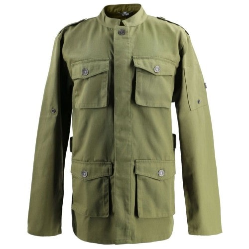 226 - Kochjacke Parkastyle, langarm, Druckknöpfe : olive 65% Polyester 35%Baumwolle 220 g/m² 3XL