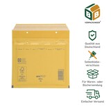 thumbnail of 200 x Luftpolsterversandtasche (braun) CD (180 x 165 mm) gepolsterte CD und DVD Versandtasche Polsterversandtaschen Briefumschlag BB-Verpackungen