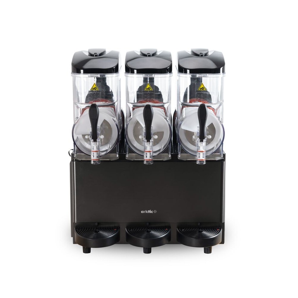 HENDI Slush-Eis-Maschine 3x12 L, Arktic, 36L, Schwarz, 220-240V/1080W, 610x490x(H)775mm