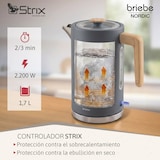 thumbnail of Nordic Set Espressomaschine 20 Bar, Toaster für 2 Scheiben, Wasserkocher 1,7 L, Briebe, SKT1209GRY, Grau