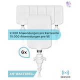 thumbnail of Cosmos Sensor antibakterielle Schaumseife 15.000 Anwendungen, 6 x 1 Liter, inkl. Pumpe, vakuumierte Kartusche, made in Germany