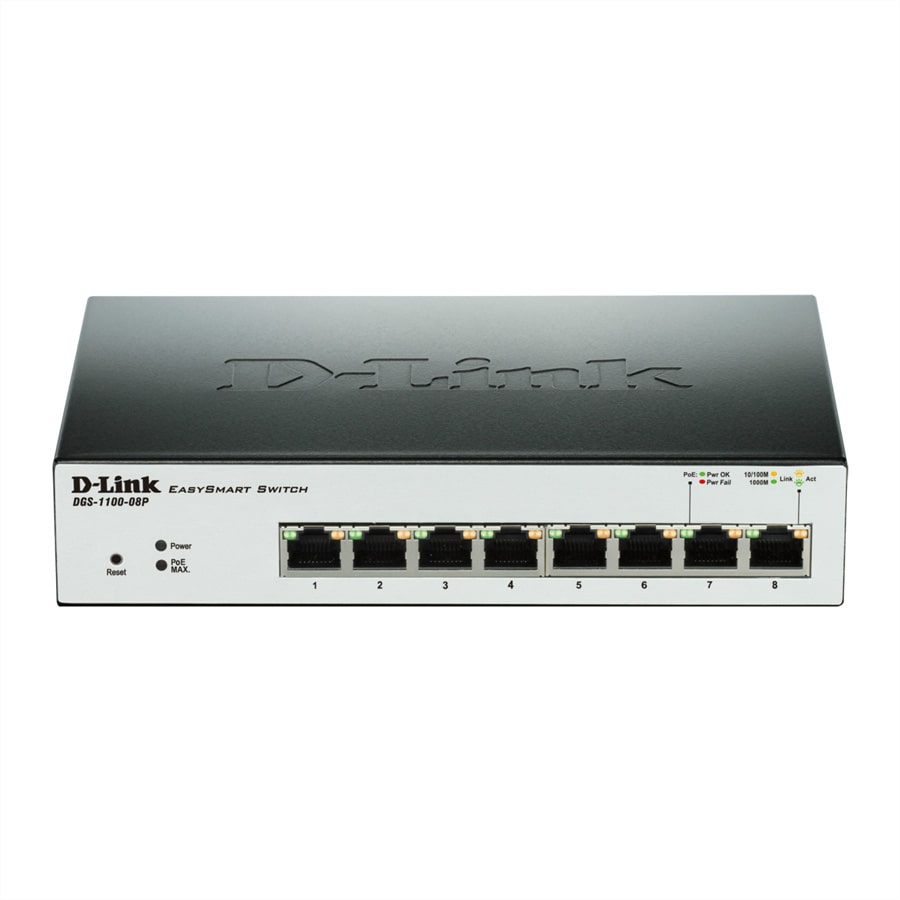 D-Link DGS-1100-08P PoE Switch
