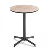 thumbnail of Tuinset - ronde tafel en 4 bruine stalen fauteuils