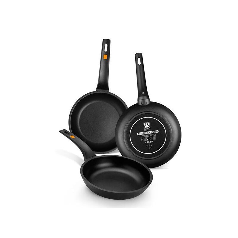 Frigideira Bra Efficient A271218 Ø18Cm Frigideira de alumínio fundido para cozinhar por indução