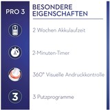 thumbnail of Oral-B Pro 3 3900 Elektrische Zahnbürste mit 3 Putzmodi