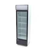 thumbnail of Maxima - 9404020 Refrigerador de bebidas 360L, 1 puerta de vidrio con cerradura, LED, 4 estantes de acero inox ajustables, blanco, 60.5x57.8x198 cm
