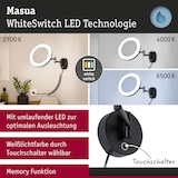 thumbnail of Paulmann Miroir cosmétique LED Masua  IP44  White Switch 55lm 230V 4W  Noir mat 71149
