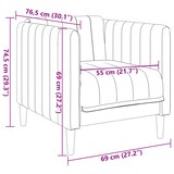 thumbnail of vidaXL Fauteuil kunstsuède bruin