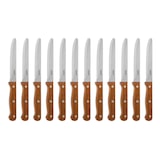 thumbnail of Olympia steakmessen met ronde punt hout