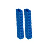 thumbnail of PROREGAL Trägersystem Blaue Systemplatte mit 18x blauen Sichtlagerboxen 3.0 | Maße HxB 50x100cm | Sichtlagerbox, Sichtlagerbehälter, Sichtlagerkasten
