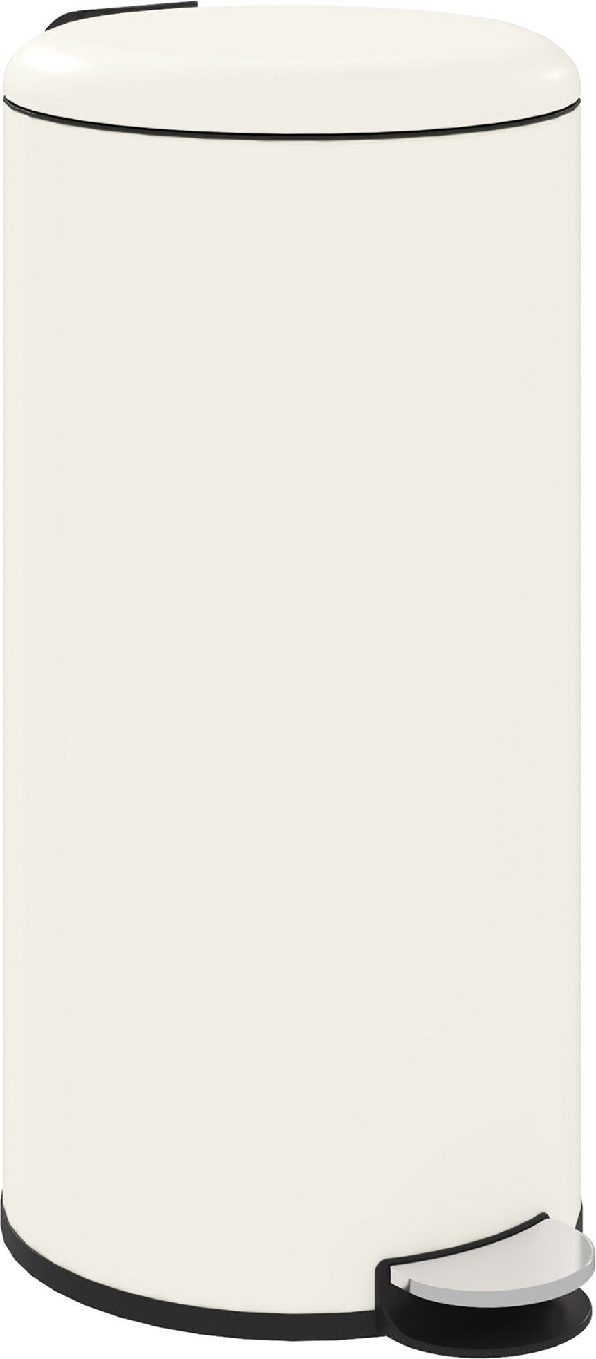 Abfalleimer Kunststoff Elfenbein 36x30x63,5 cm, 30 L, mit Pedal, Deckel und herausnehmbarem Inneneimer