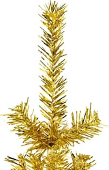 thumbnail of vidaXL Künstlicher Halb-Weihnachtsbaum mit Ständer Schlank Gold 150 cm