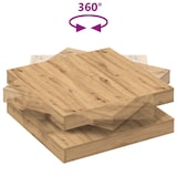 thumbnail of Table basse rotative à 360 degrés chêne artisanal 90x90x34,5 cm Modèle Élégance Moderne