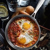 thumbnail of Morleos Bratpfanne 26 cm 3 Liter Antihaft Wabenstruktur Edelstahl Pfanne Gas Induktion Elektro Pfanne Kratzfest Rostfrei Beschichtet Gastro