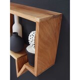 thumbnail of FineBuy 2er Set Wandregale Massivholz Akazie Regal Wand Wandboard Cubes Neu