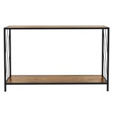thumbnail of ML-Design Konsolentisch 120x33,5x75 cm Eiche-Rustikal Holz Metallgestell 2 Ablagen Flurtisch Sideboard Eingang