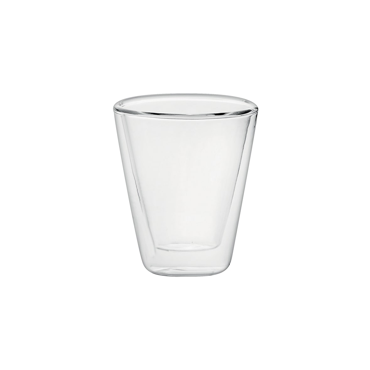 Taza Caffeino Cl 8.5 Vidrio Térmico H 7.4 Ø Cm 6.2 Luigi Bormiolioli Paquete de 2