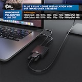 thumbnail of CSL HDMI Typ C (Mini) zu VGA & 3,5mm-Klinke, Full HD Mini HDMI auf VGA Video/Audio Adapter