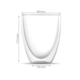 thumbnail of BEM Cappuccino Eiscafe Kaffeeglas Teeglas Doppelwandiges Thermoglas, Kaffee und Tee Tasse, für heiße und kalte Getränke, 330 ml, Borosilikatglas