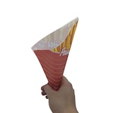 thumbnail of 1000 Pommesbeutel Pommestüten 200 g PAP 210 mm Neutralmotiv „Pommes frites“