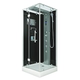 thumbnail of Dampfdusche Duschtempel Sauna Dusche Duschkabine D38-03L2 80x80 cm ohne 2K Scheiben Versiegelung